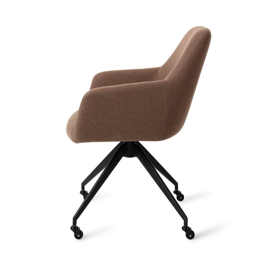 Hiroo Rustic Rye Eetkamerstoel Glide Black