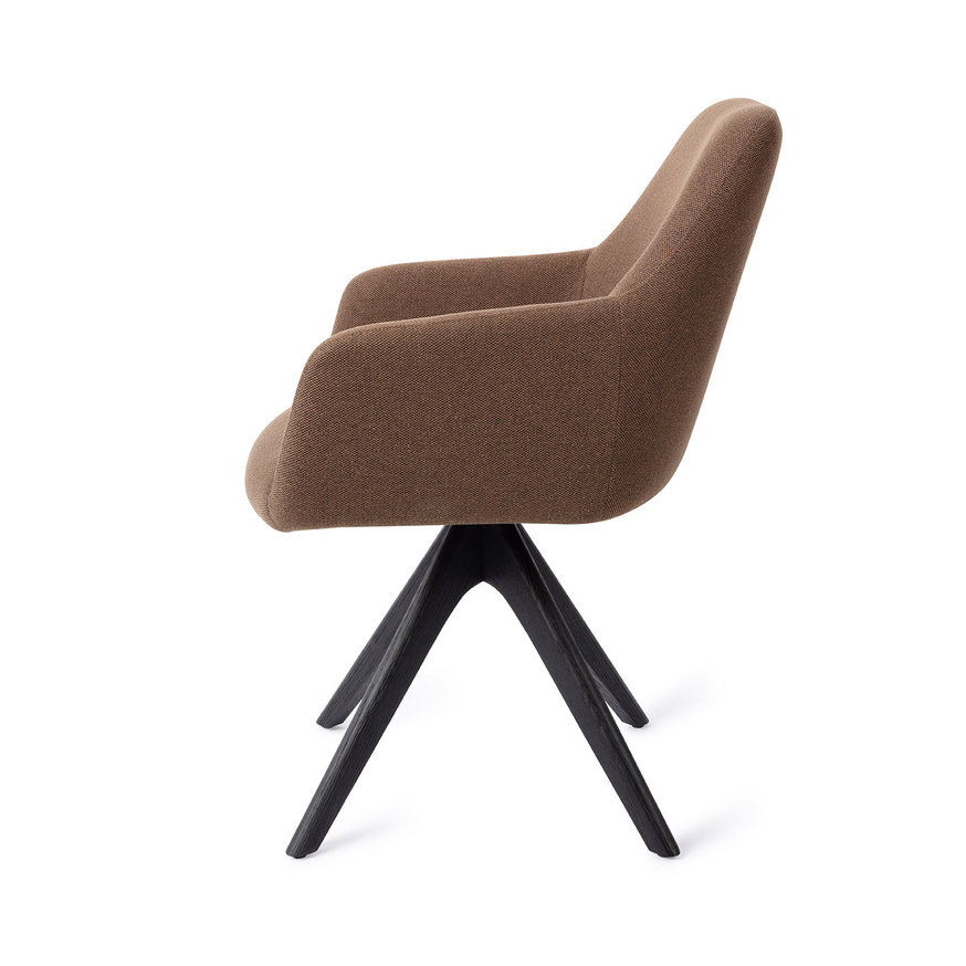 Hiroo Rustic Rye Eetkamerstoel Revolve Oak Black