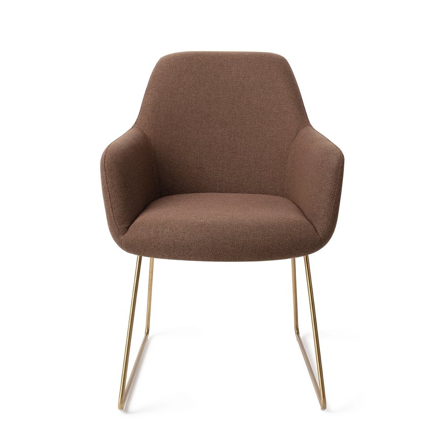 Hiroo Rustic Rye Eetkamerstoel Slide Gold