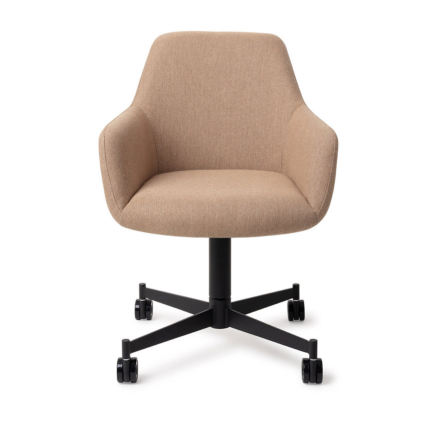 Hiroo Whisper Wheat Eetkamerstoel Caster Black