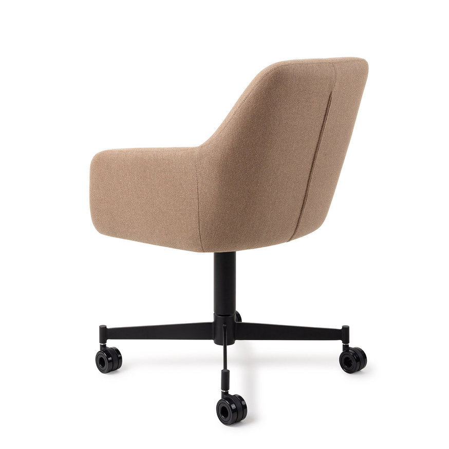 Hiroo Whisper Wheat Eetkamerstoel Caster Black