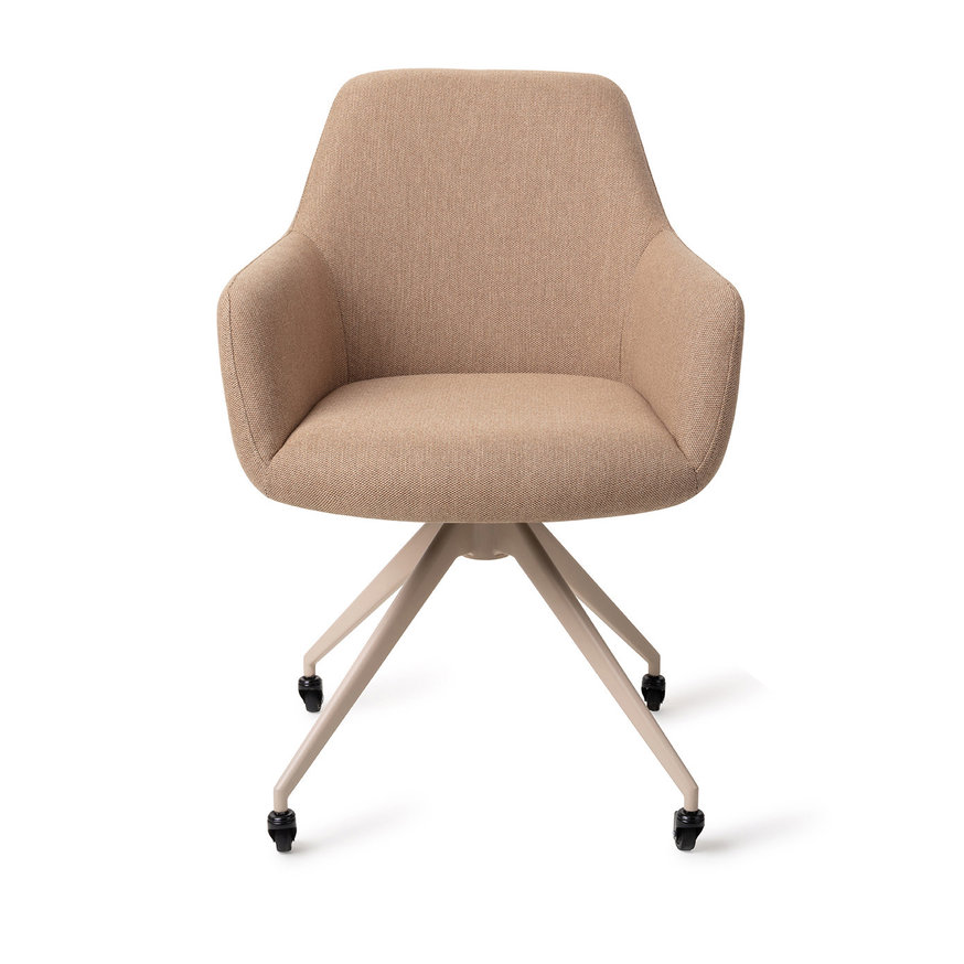 Hiroo Whisper Wheat Eetkamerstoel Glide Beige