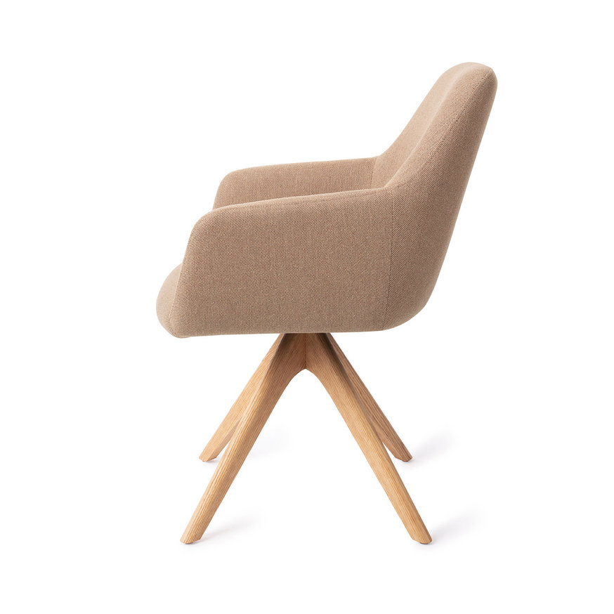 Hiroo Whisper Wheat Eetkamerstoel Revolve Oak Natural