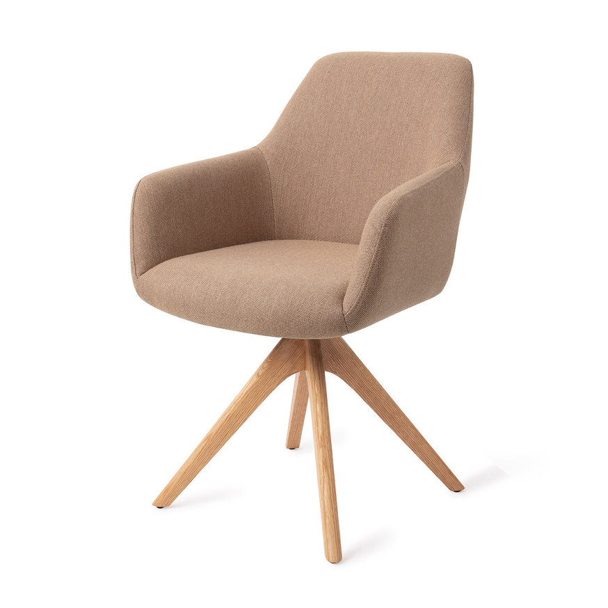 Hiroo Whisper Wheat Eetkamerstoel Revolve Oak Natural
