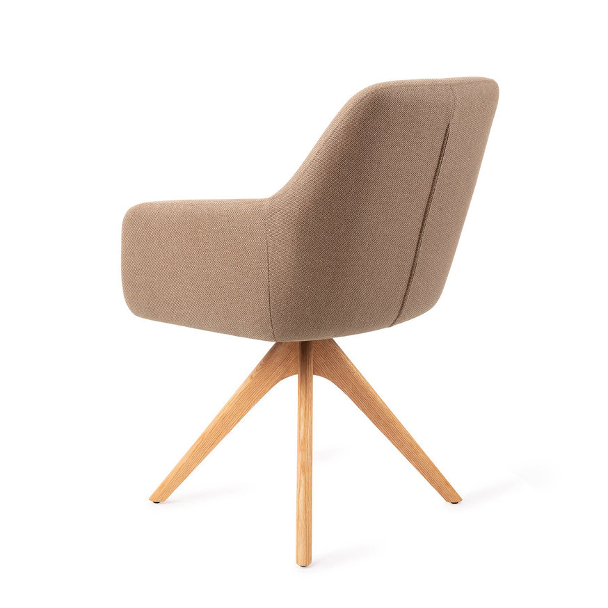 Hiroo Whisper Wheat Eetkamerstoel Revolve Oak Natural