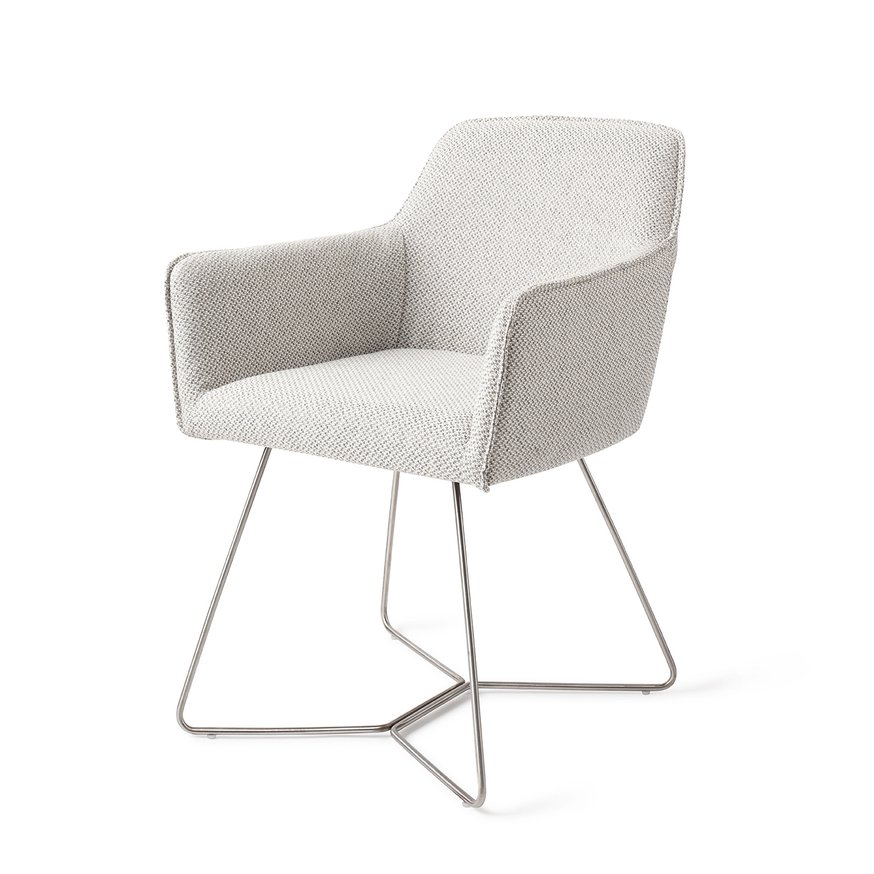 Hofu Checkers Charm Eetkamerstoel Beehive Steel