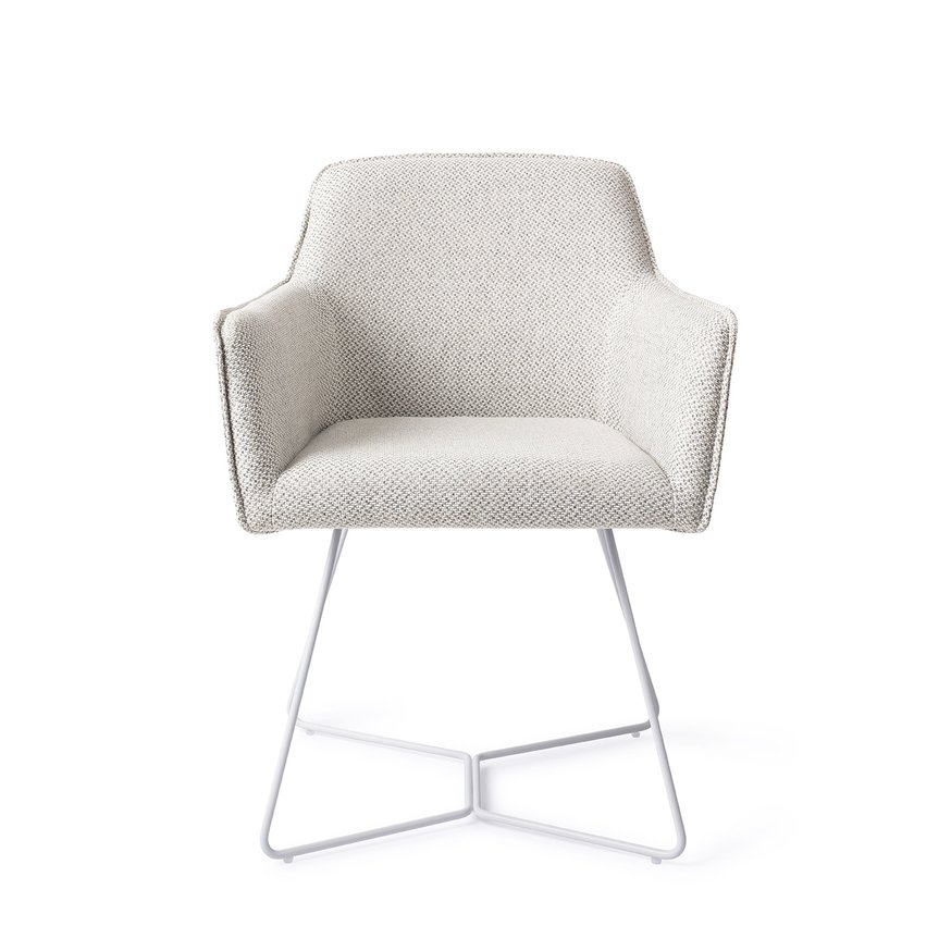 Hofu Checkers Charm Eetkamerstoel Beehive White