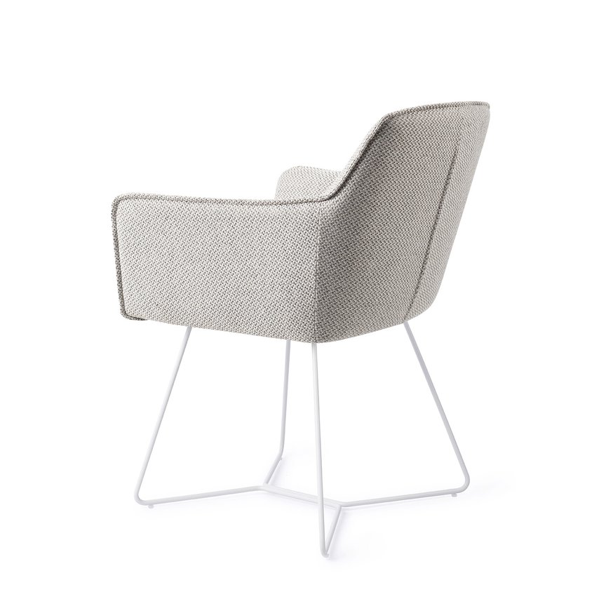 Hofu Checkers Charm Eetkamerstoel Beehive White