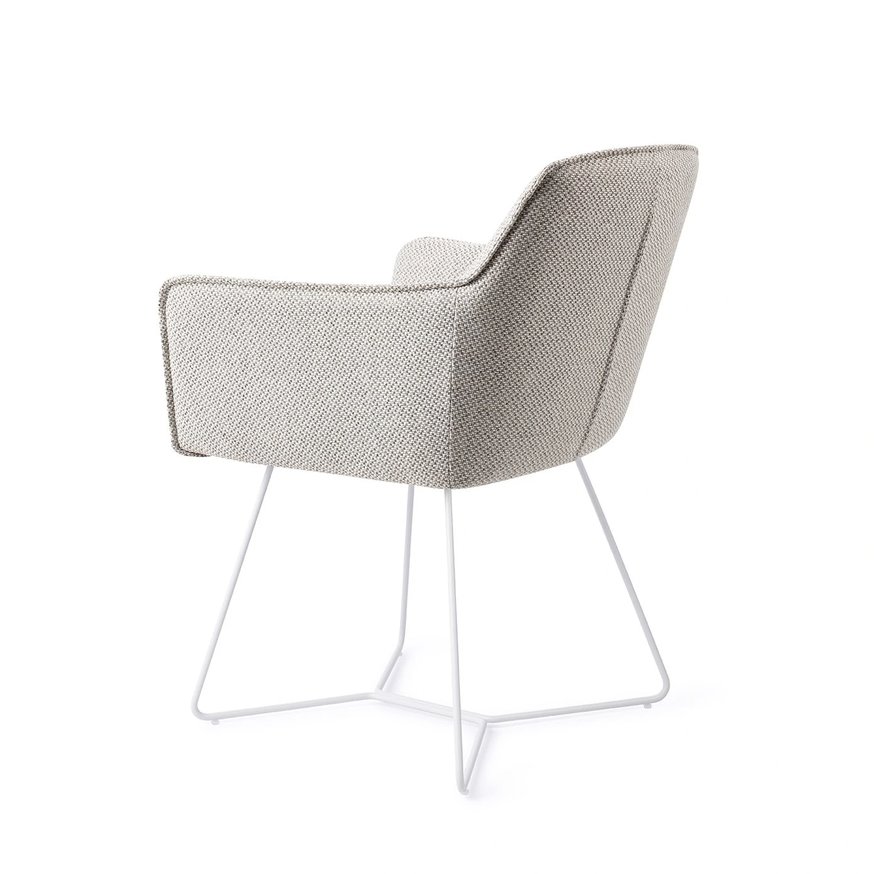 Hofu Checkers Charm Eetkamerstoel Beehive White