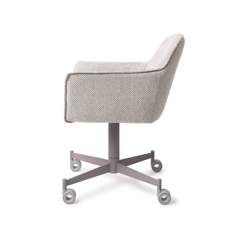 Hofu Checkers Charm Eetkamerstoel Caster Grey