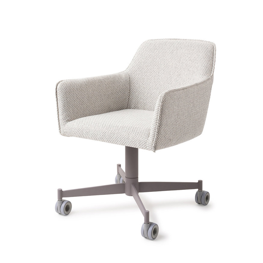 Hofu Checkers Charm Eetkamerstoel Caster Grey