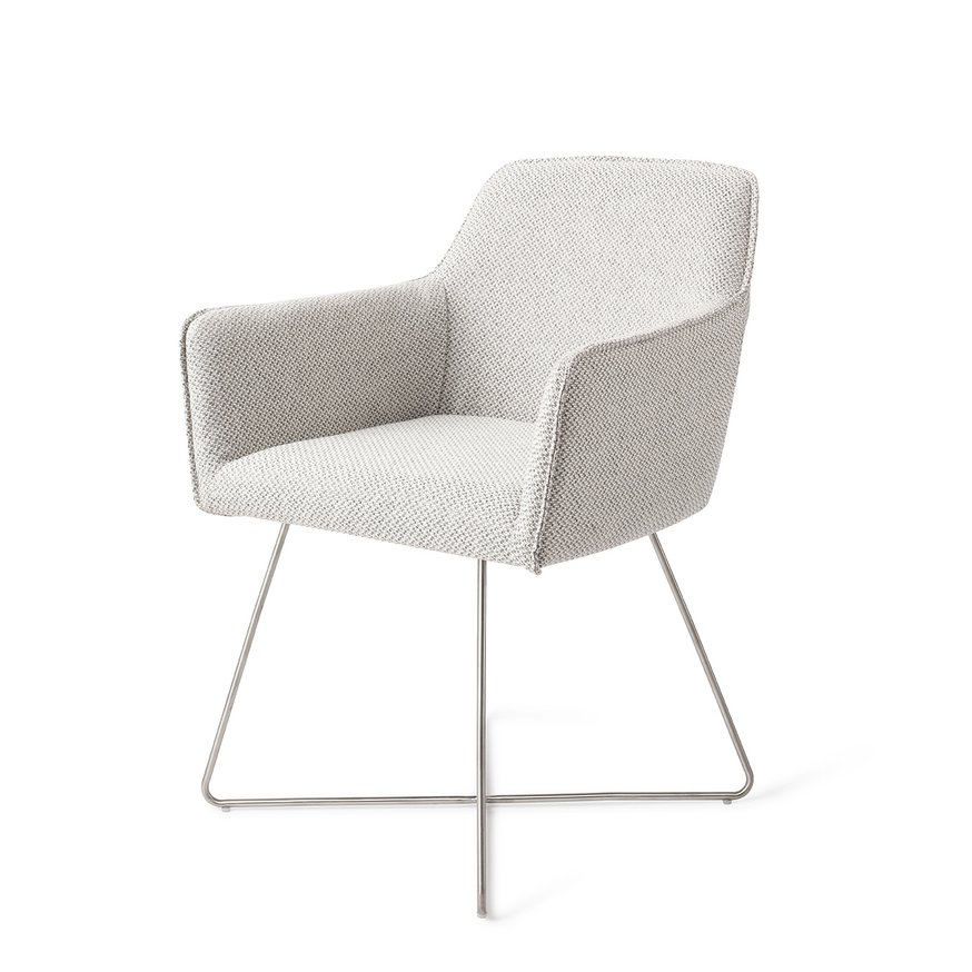 Hofu Checkers Charm Eetkamerstoel Cross Steel