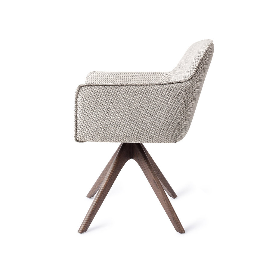 Hofu Checkers Charm Eetkamerstoel Revolve Oak Walnut