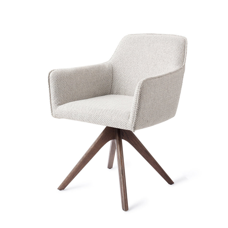 Hofu Checkers Charm Eetkamerstoel Revolve Oak Walnut