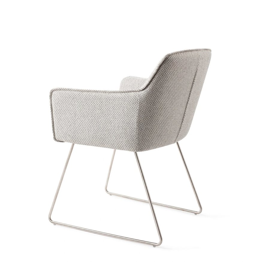 Hofu Checkers Charm Eetkamerstoel Slide Steel