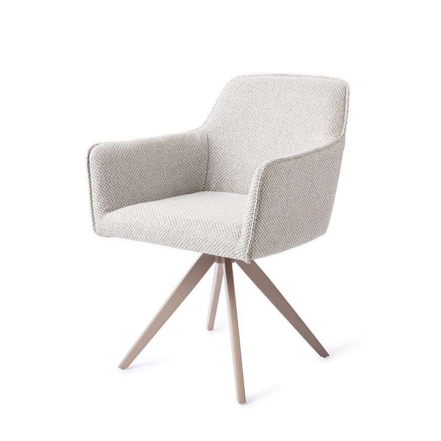 Hofu Checkers Charm Eetkamerstoel Turn Beige