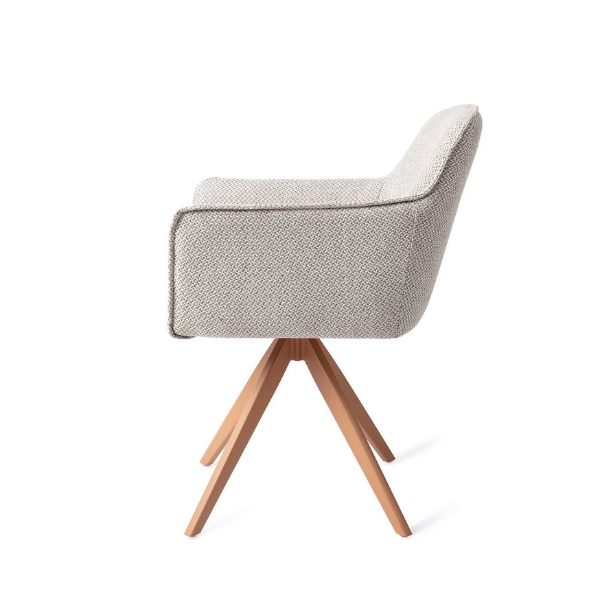 Hofu Checkers Charm Eetkamerstoel Turn Peach