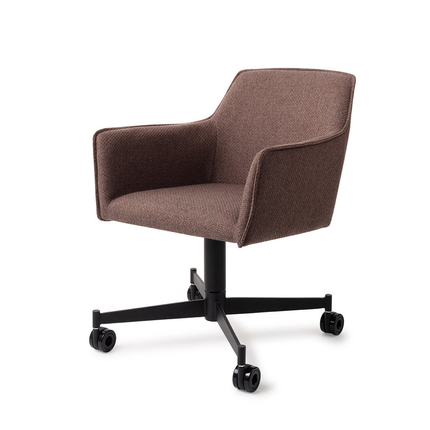 Hofu Potters Clay Eetkamerstoel Caster Black