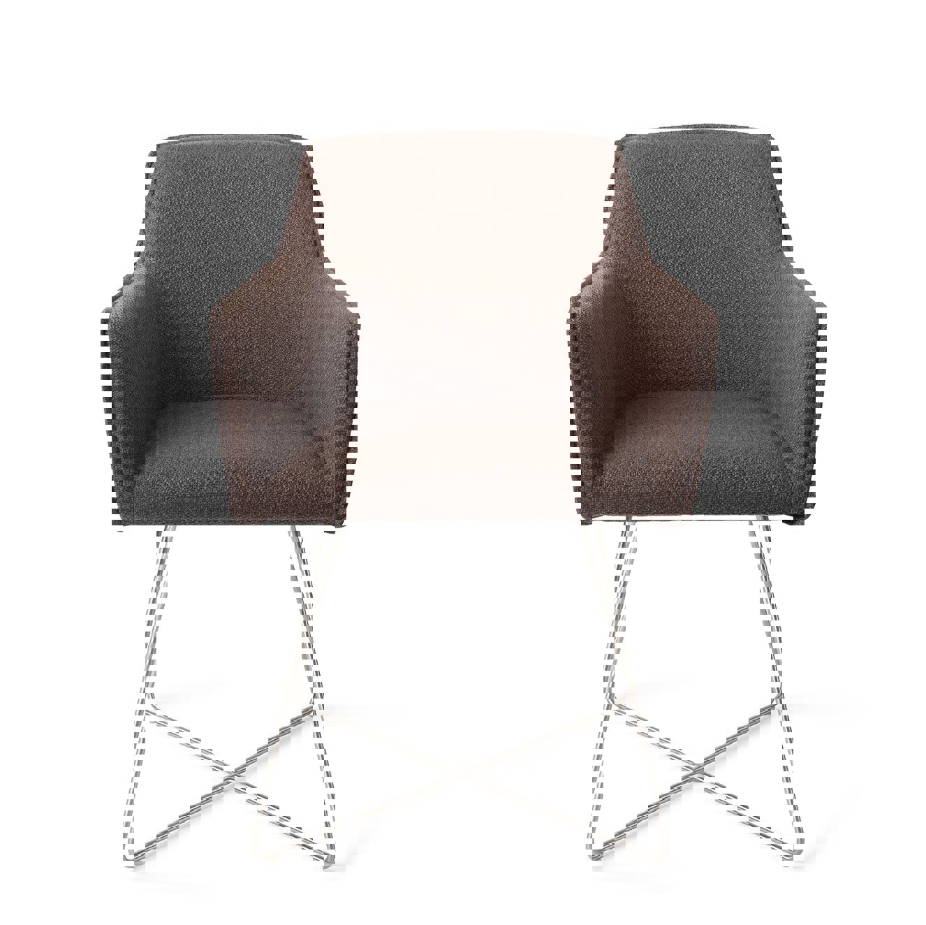 Hofu Potters Clay Eetkamerstoel Cross Steel