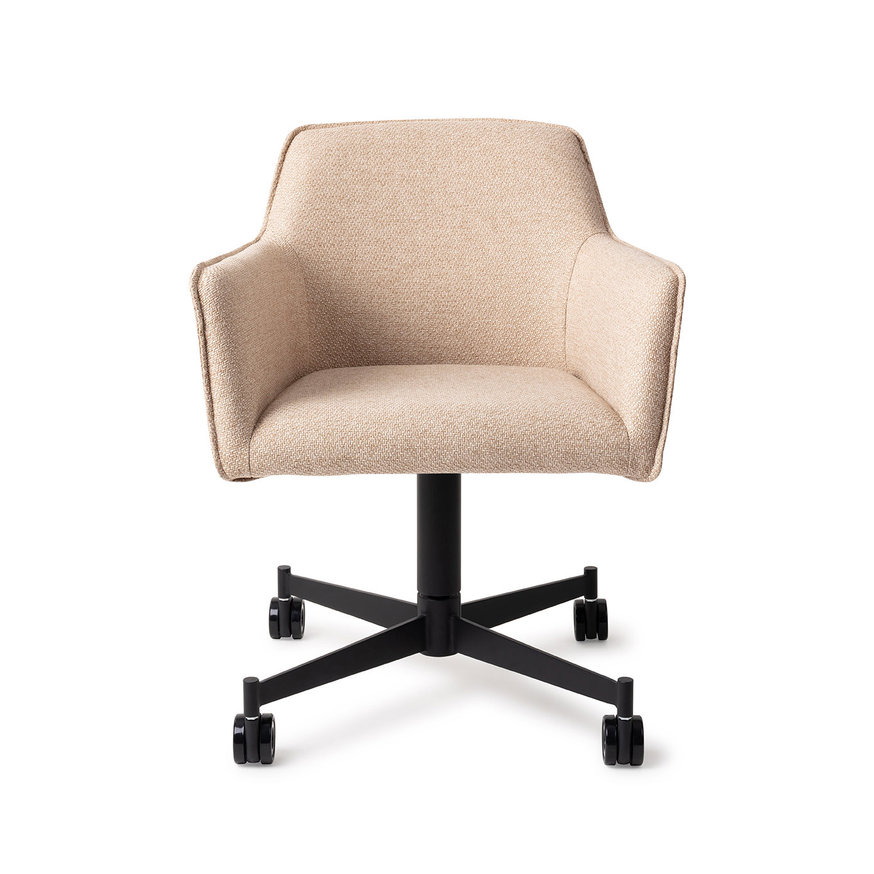 Hofu Wild Walnut Eetkamerstoel Caster Black