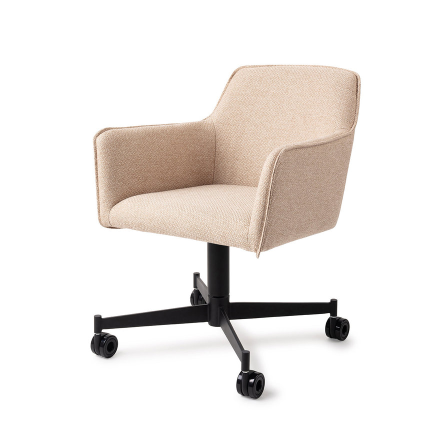 Hofu Wild Walnut Eetkamerstoel Caster Black