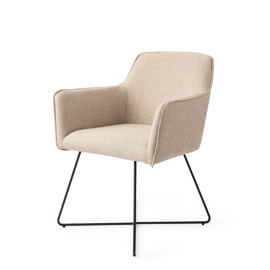 Hofu Wild Walnut Eetkamerstoel Cross Black