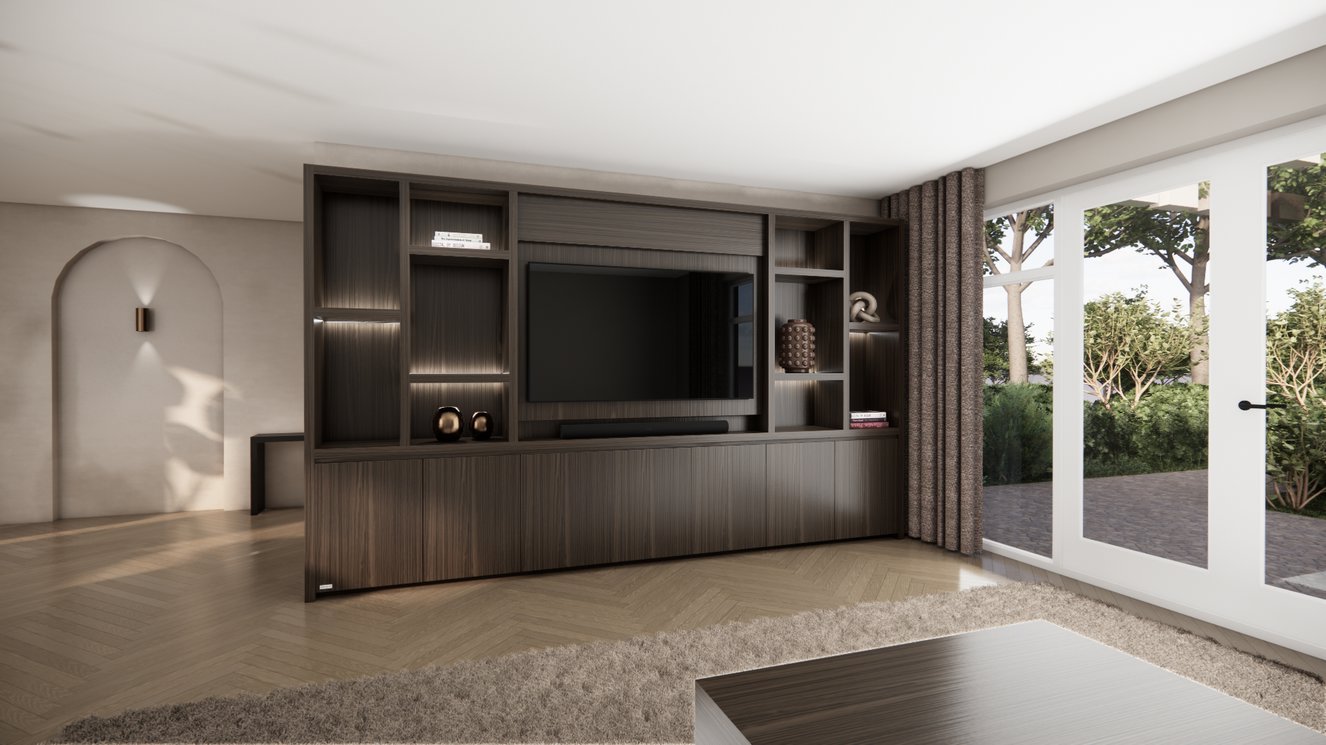 Cinewall	Hudson King-size 350-410	cm Eiken