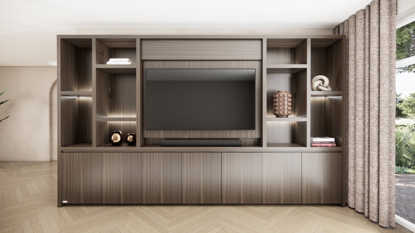 Cinewall	Hudson King-size 350-410	cm Eiken