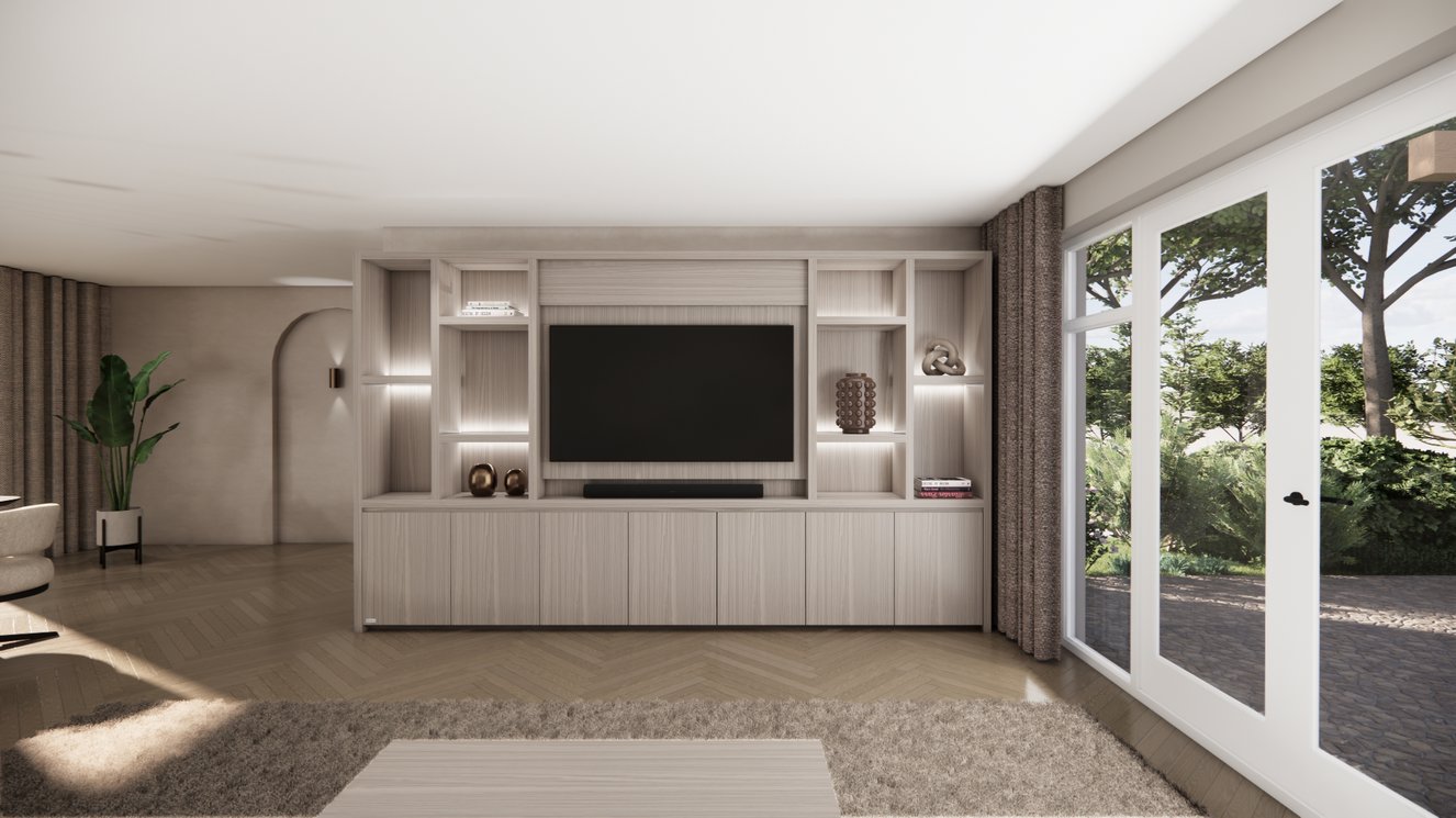 Cinewall	Hudson King-size 350-410	cm Eiken