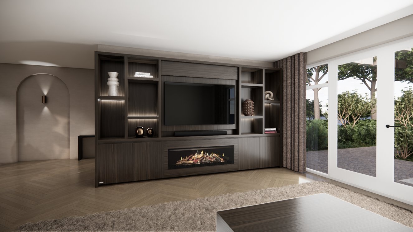 Cinewall	Hudson King-size 350-410	cm Eiken Kalfire	E-SERIE