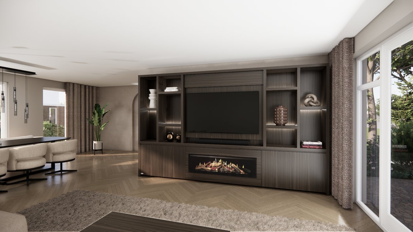 Cinewall	Hudson King-size 350-410	cm Eiken Kalfire	E-SERIE