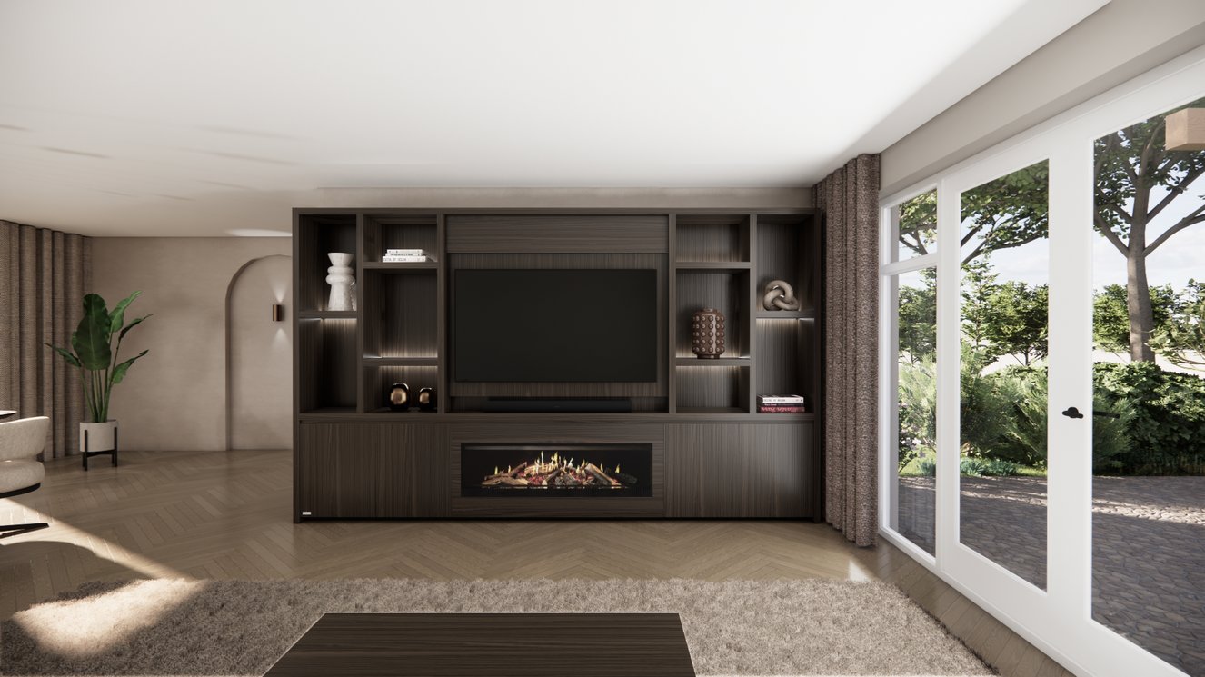 Cinewall	Hudson King-size 350-410	cm Eiken Kalfire	E-SERIE