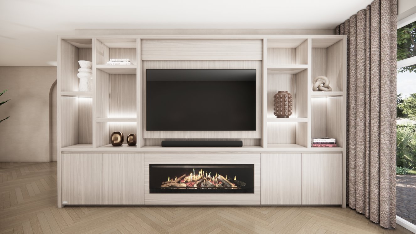 Cinewall	Hudson King-size 350-410	cm Eiken Kalfire	E-SERIE