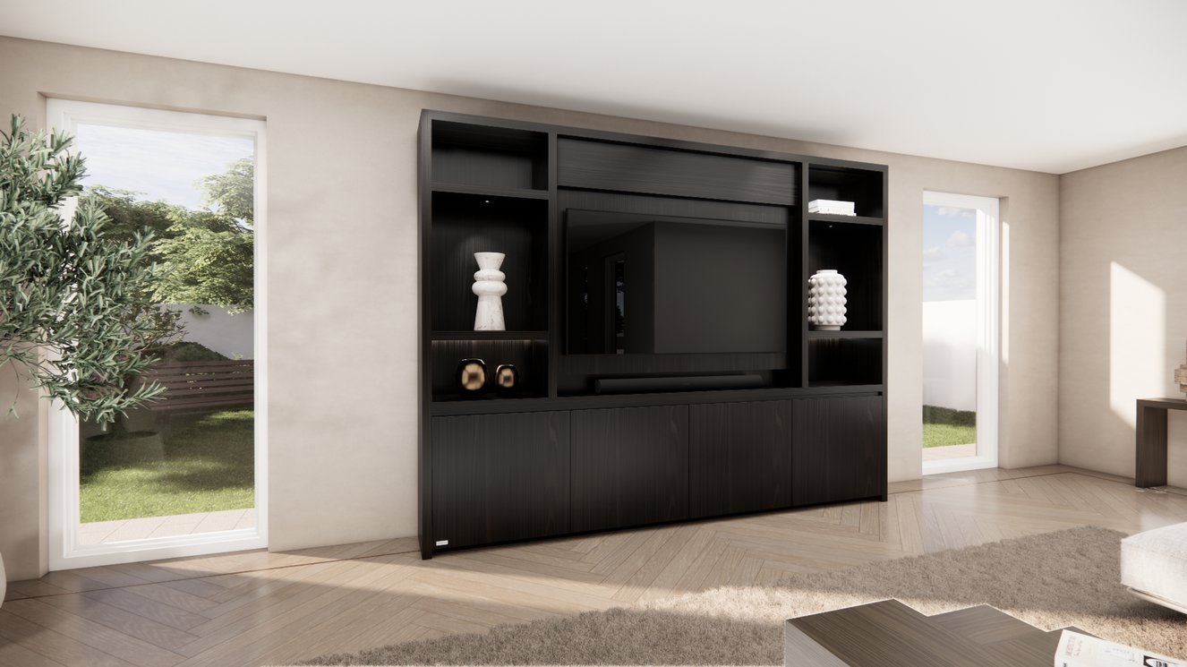 Cinewall	Hudson Queen-size 280-340	cm Eiken