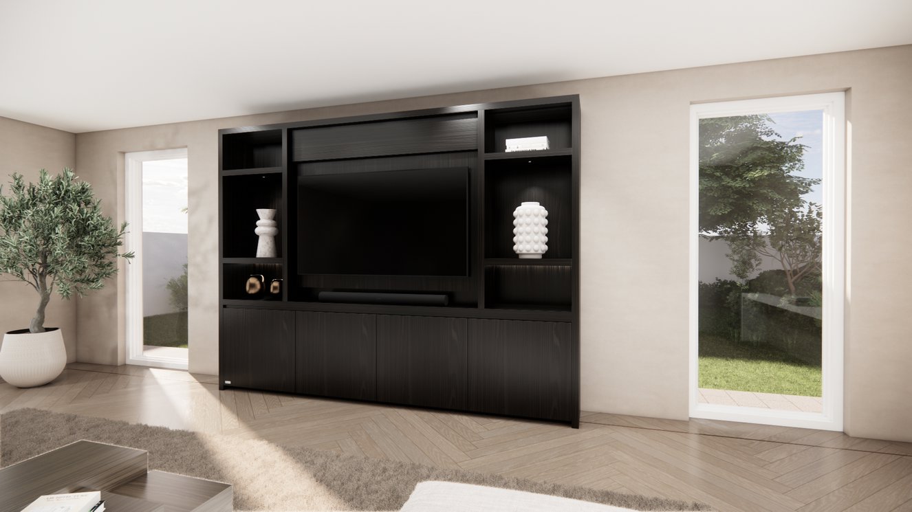 Cinewall	Hudson Queen-size 280-340	cm Eiken