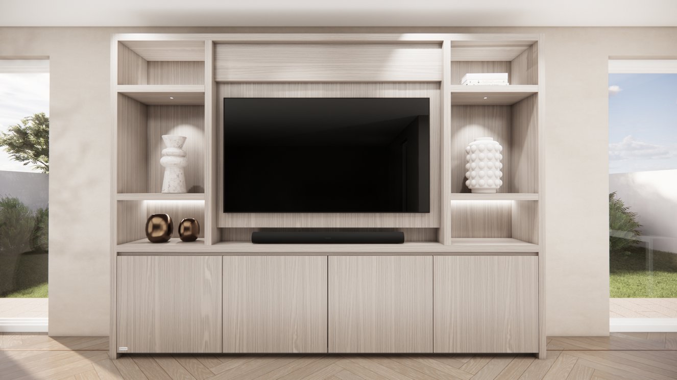 Cinewall	Hudson Queen-size 280-340	cm Eiken