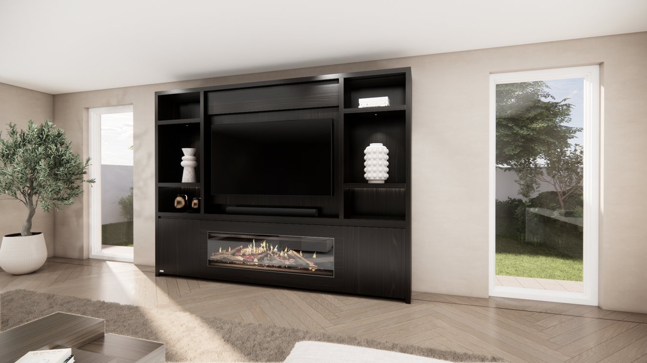 Cinewall	Hudson Queen-size 280-340	cm Eiken Kalfire	E-ONE