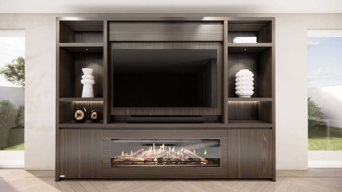 Cinewall	Hudson Queen-size 280-340	cm Eiken Kalfire	E-ONE