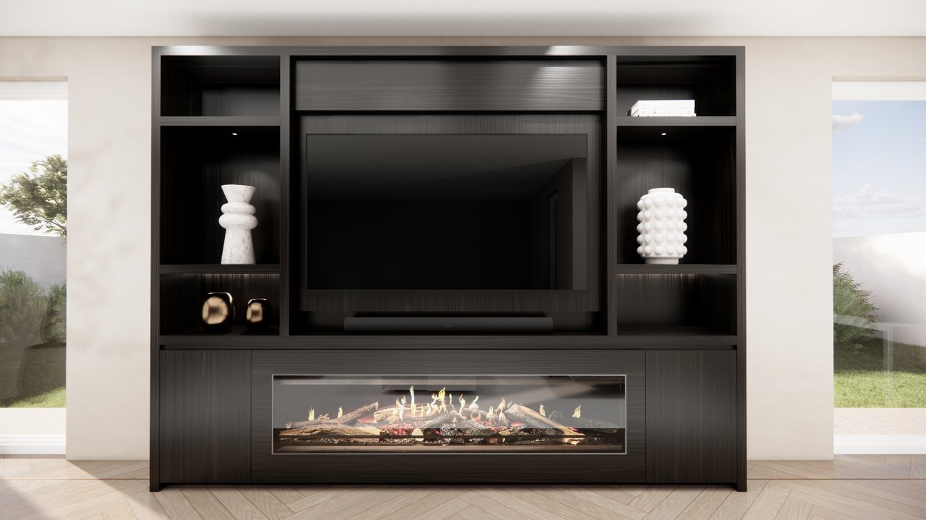 Cinewall	Hudson Queen-size 280-340	cm Eiken Kalfire	E-ONE