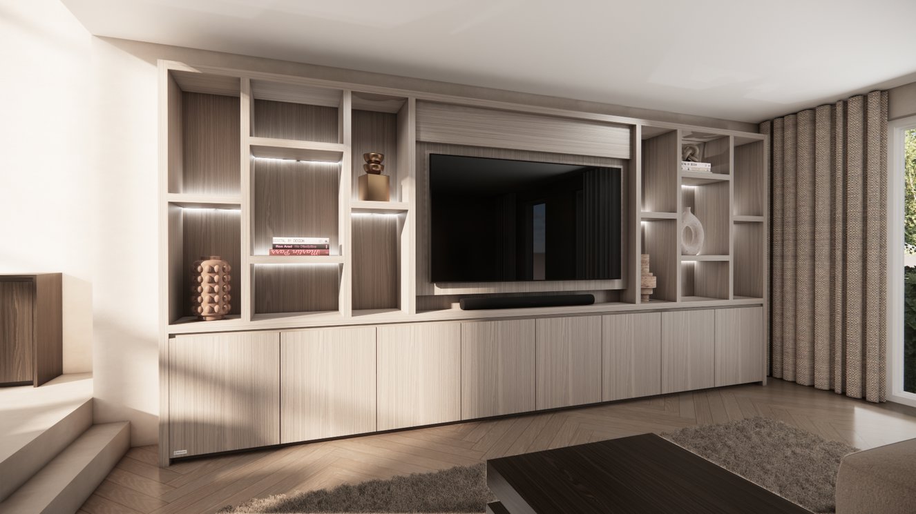 Hudson Cinewall Royal-size 420-480	cm Eiken