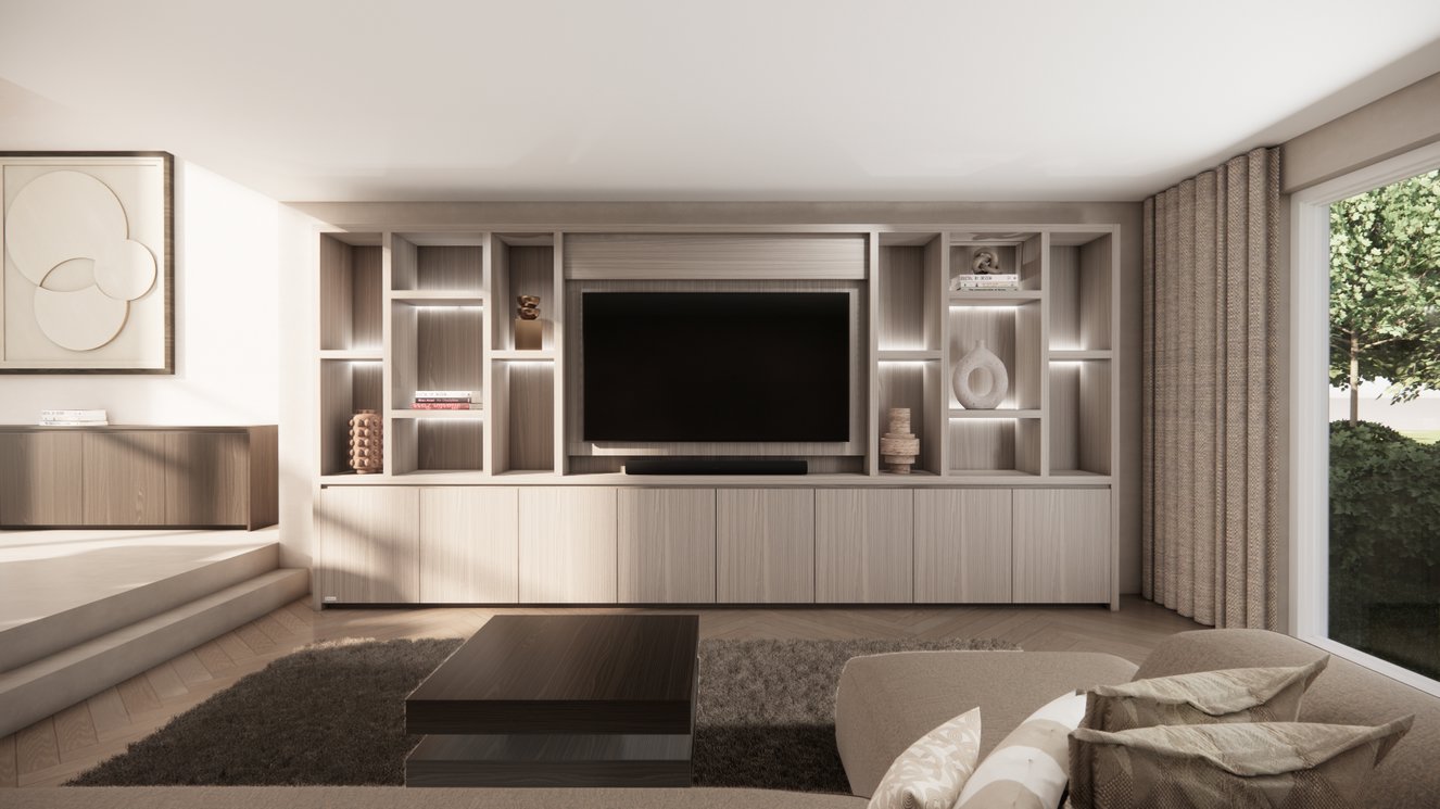 Hudson Cinewall Royal-size 420-480	cm Eiken