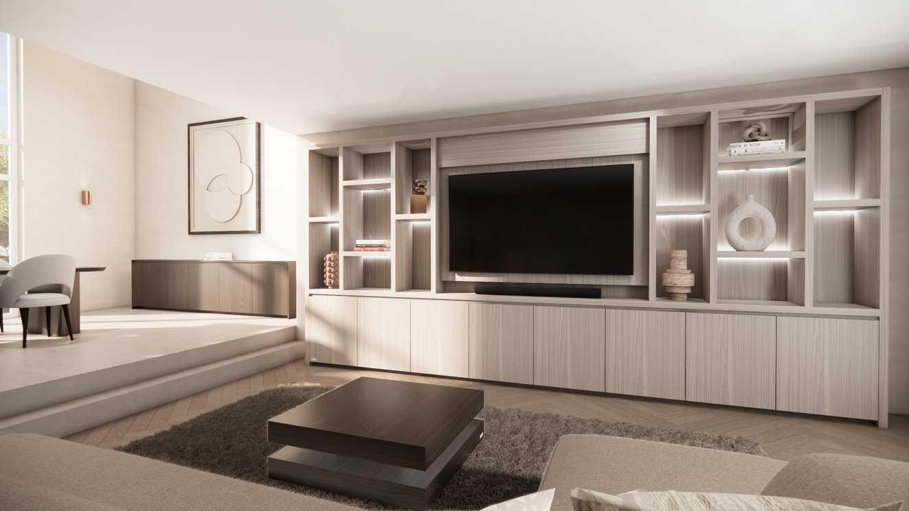 Hudson Cinewall Royal-size 420-480	cm Eiken