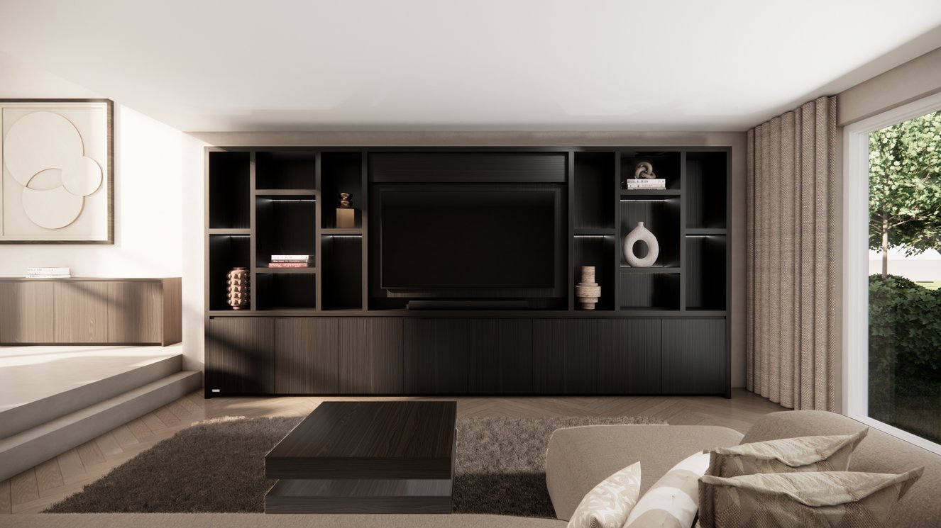 Hudson Cinewall Royal-size 420-480	cm Eiken