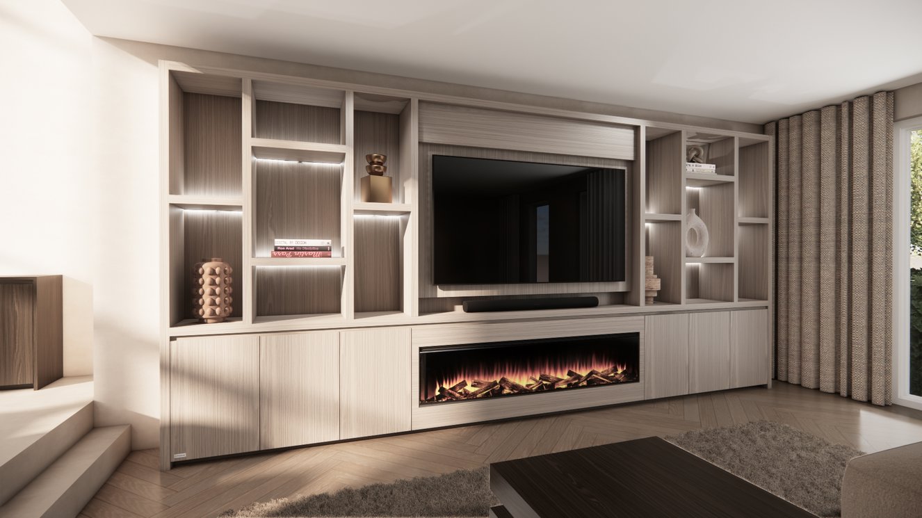 Cinewall	Hudson Royal-size 420-480	cm Eiken British	Fires