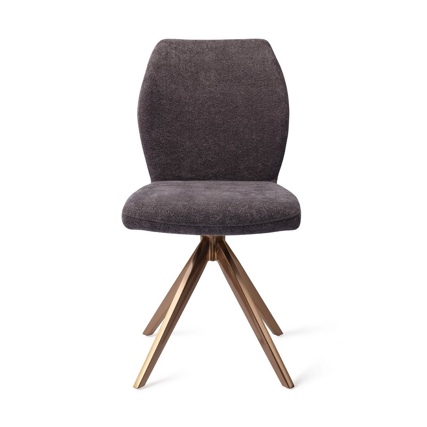 Ikata Almost Black Eetkamerstoel Turn Rose