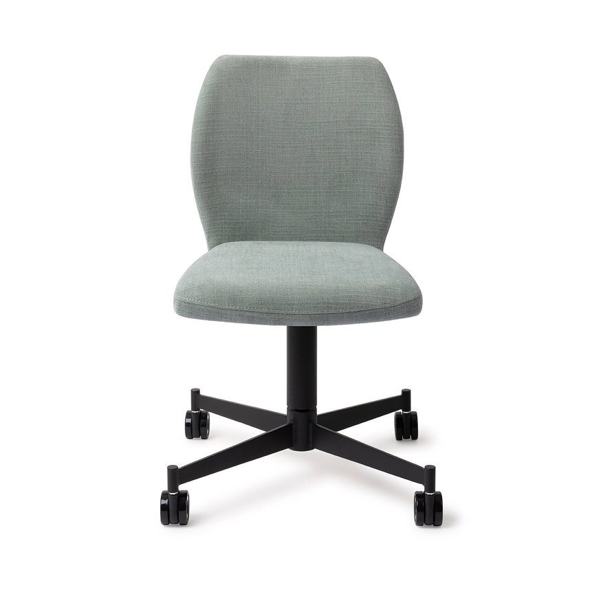 Ikata Breezy Blue Eetkamerstoel Caster Black