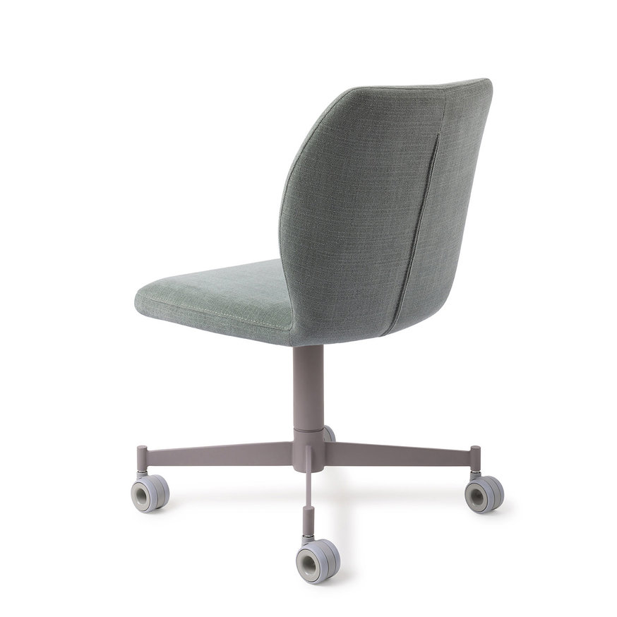 Ikata Breezy Blue Eetkamerstoel Caster Grey