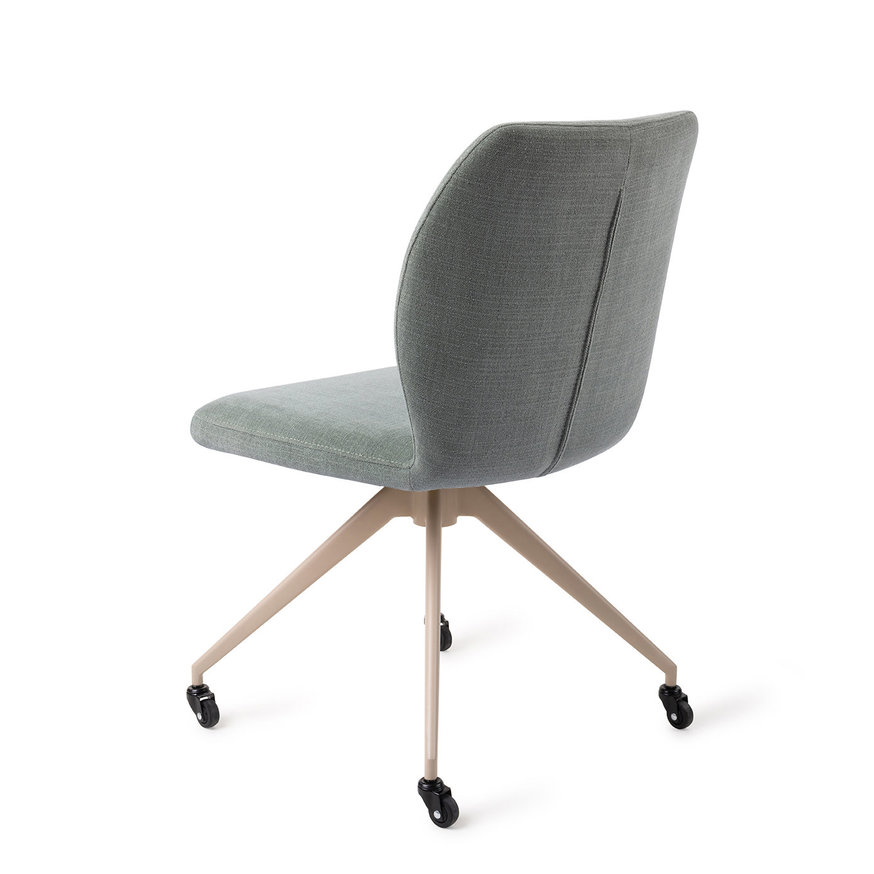 Ikata Breezy Blue Eetkamerstoel Glide Beige