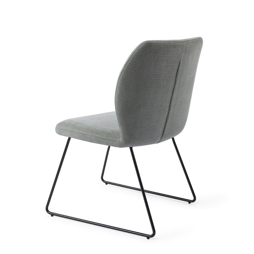 Ikata Breezy Blue Eetkamerstoel Slide Black