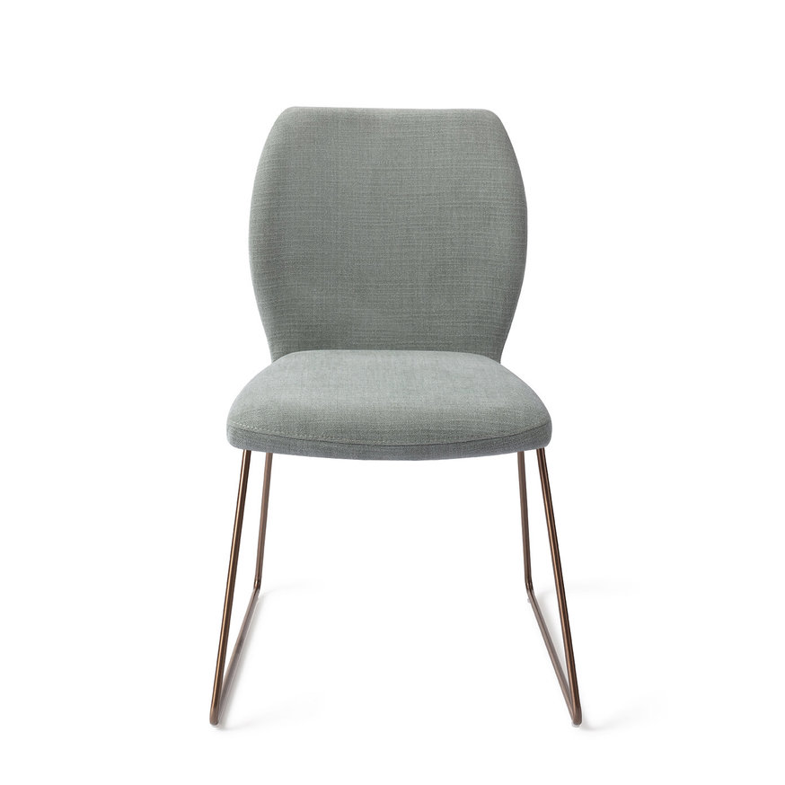 Ikata Breezy Blue Eetkamerstoel Slide Rose